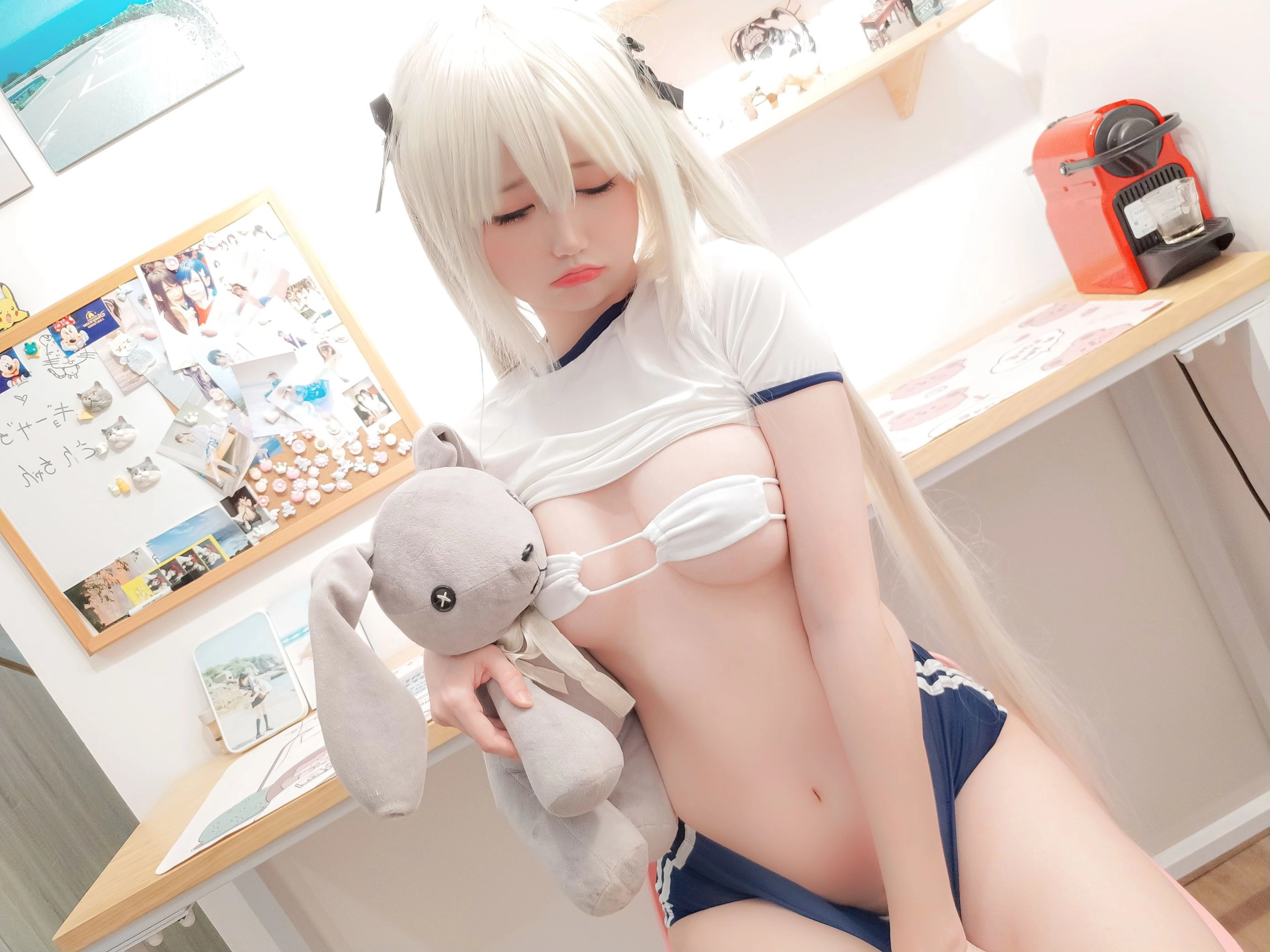 Nagisa魔物喵 - 体操服 かわいい〜？👅