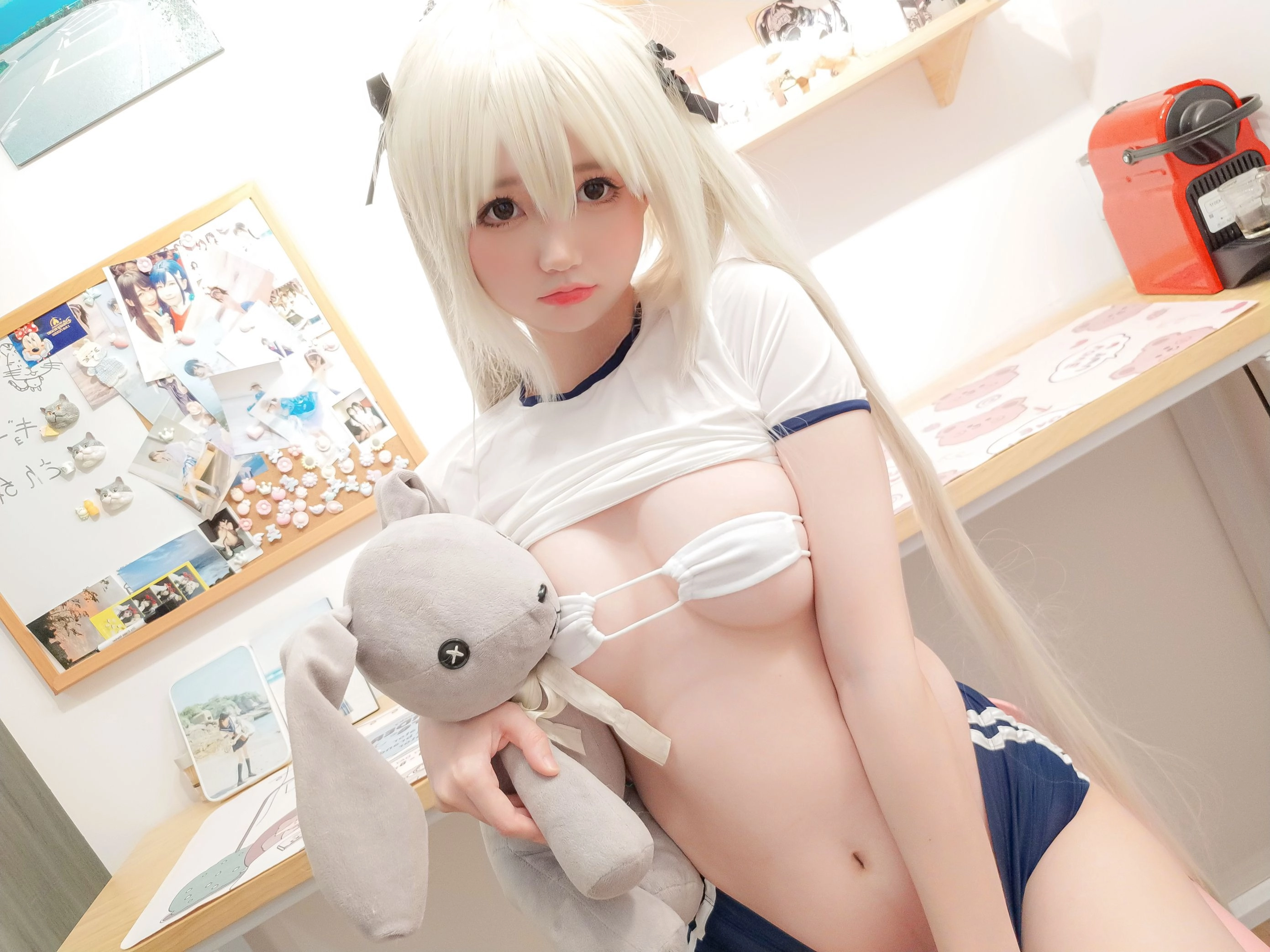 Nagisa魔物喵 - 体操服 かわいい〜？👅